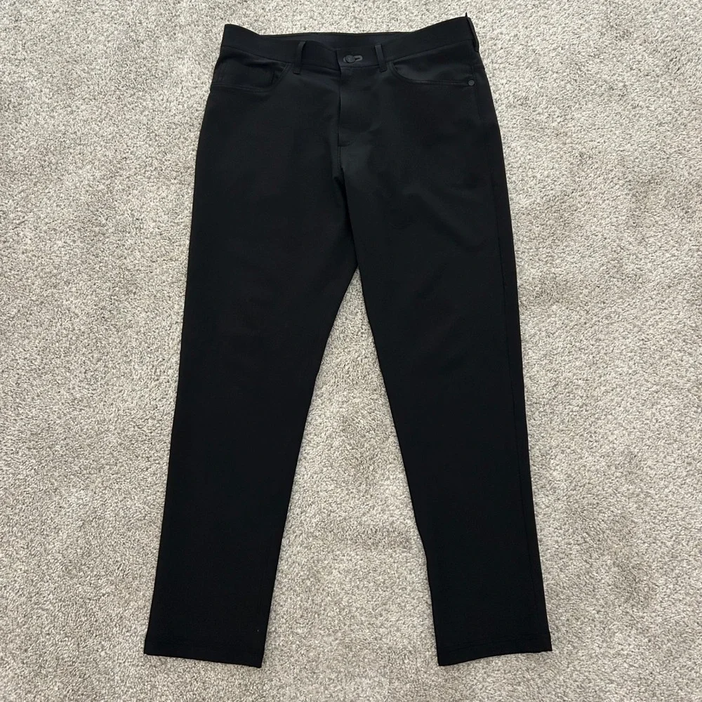 Public Rec Gamechanger Pants 33X30 Fits 33X29‎ Black Straight 5-Pocket Stretch